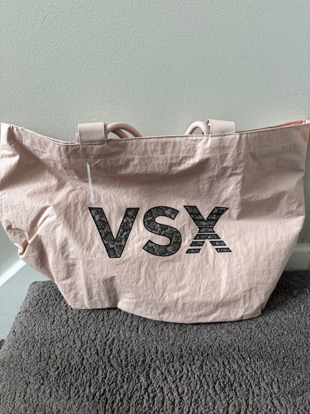 VSX Blush Pink Canvas Tote with Logo